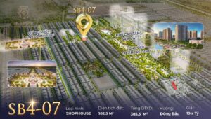 Sao Biển SB4 Vinhomes Ocean Park 2 - Căn SB4-07 hiện được chính chủ nhượng lại với mức giá 19.x tỷ đồng