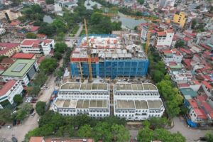 Vin Bắc Giang- 21 căn shophouse tại dự án đã hoàn thiện, tòa chung cư hiện đã xây tới tầng 4