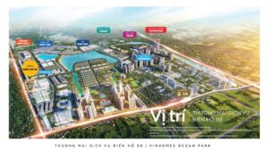 Vị trí shop TMDV Biển Hồ 9B Vinhomes Ocean Park