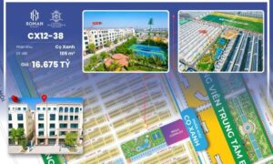 Cọ Xanh 12 Vinhomes Ocean Park 2 - Căn shophouse CX12-38 phân khu Cọ Xanh