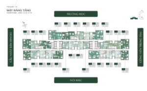 Mặt bằng dự án Lumiere Evergreen - Mặt bằng tầng điển hình tòa A3 - Aura