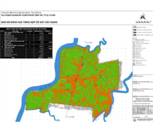 Phân khu dự án khu đô thị mới Phước Vĩnh Tây - Bản đồ quy hoạch tổng thể dự án Khu đô thị mới Phước Vĩnh Tây, Long An