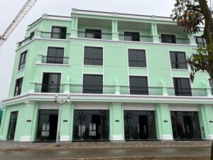 Liền kề shophouse đường Hạnh Phúc Vinhomes Vũ Yên sắp hoàn thiện