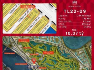 Mở bán căn liền kề Tài Lộc 22 Vinhomes Vũ Yên giá tốt (TL22-xx)