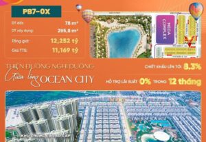 Bán căn Phố Biển 7 Vinhomes Ocean Park 3 PB7-0X