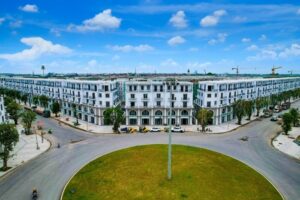 Liền kề Vịnh Xanh Vinhomes Ocean Park 3 - Liền kề Vịnh Xanh về cơ bản đã hoàn thiện thô mặt ngoài