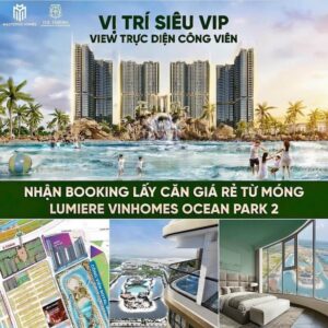Chính thức nhận booking căn hộ Masteri Lumiere Vinhomes Ocean Park 2