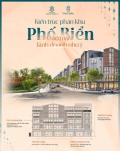 Kiến trúc phân khu Phố Biển - Kiến trúc Phố Biển theo phong cách hiện đại, độc đáo