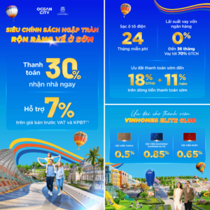Quà tặng tân gia Vinhomes Ocean Park 2 - Nhiều ưu đãi, quà tặng hấp dẫn cho khách nhận nhà ở sớm tại Ocean Park 2 Hưng Yên
