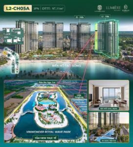 Tòa Vida L2 Lumiere SpringBay - Căn hộ tòa Vida L2 với tầm view hướng biển hồ tạo sóng