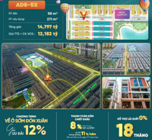 Liền kề xẻ khe Ánh Dương 6 Vinhomes Ocean Park 3 AD6-5x