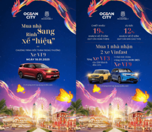 Mua nhà Vinhomes Ocean Park 2 tặng VF3