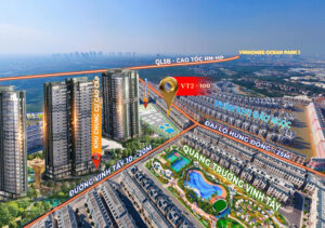 Bán liền kề Vịnh Tây 2 Vinhomes Ocean Park 3 view chung cư