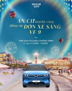 Mua nhà Vinhomes Ocean Park 3 tặng xe Vinfast