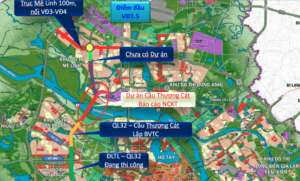 Vị trí cầu Thượng Cát