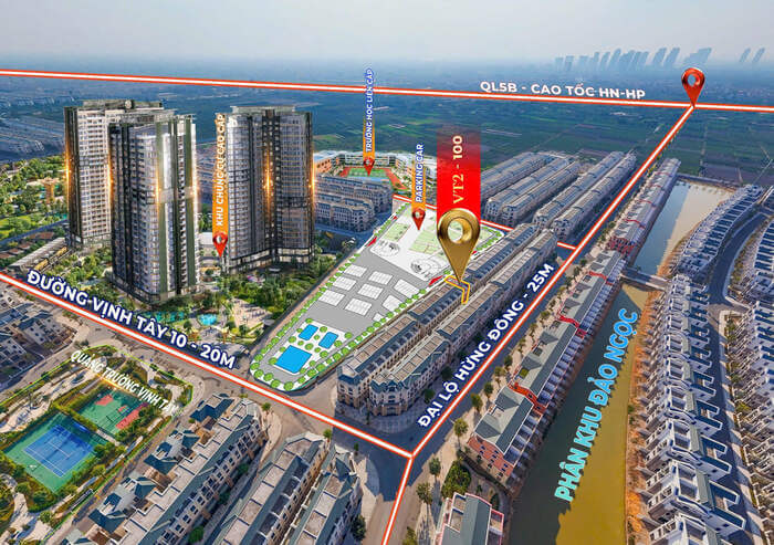 Vị trí liền kề Vịnh Tây 2 Vinhomes Ocean Park 3 Vị trí liền kề Vịnh Tây 2 Vinhomes Ocean Park 3