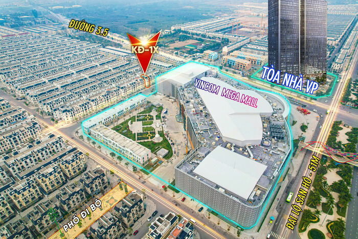 Shophouse Kinh Đô Vinhomes Ocean Park 2 vị trí Shophouse Kinh Đô Vinhomes Ocean Park 2 vị trí