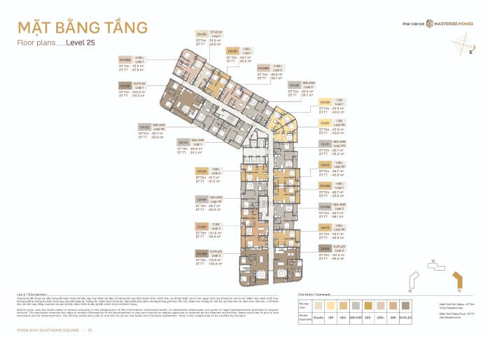Mặt bằng chung cư Southern Square Mặt bằng chung cư Southern Square