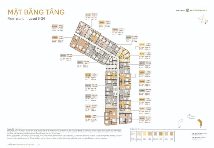 Mặt bằng chung cư Southern Square Mặt bằng chung cư Southern Square