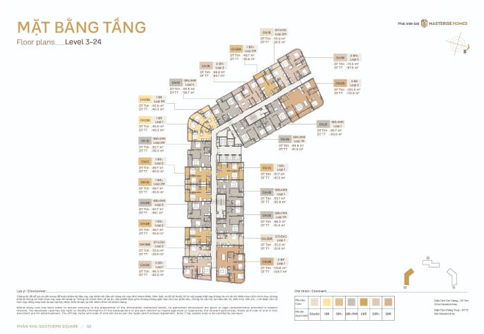 Mặt bằng chung cư Southern Square Mặt bằng chung cư Southern Square