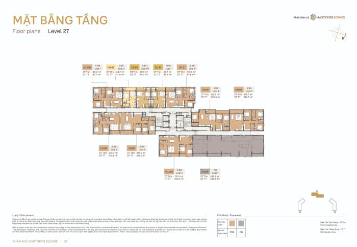 Mặt bằng chung cư Southern Square Mặt bằng chung cư Southern Square
