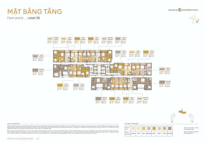 Mặt bằng chung cư Southern Square Mặt bằng chung cư Southern Square