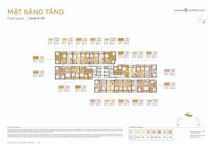 Mặt bằng chung cư Southern Square Mặt bằng chung cư Southern Square