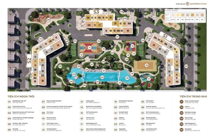Mặt bằng chung cư Southern Square Mặt bằng chung cư Southern Square