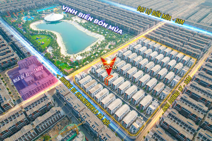 Vị trí Ánh Dương 7 Vinhomes Ocean Park 3 AD7-1X Vị trí Ánh Dương 7 Vinhomes Ocean Park 3 AD7-1X