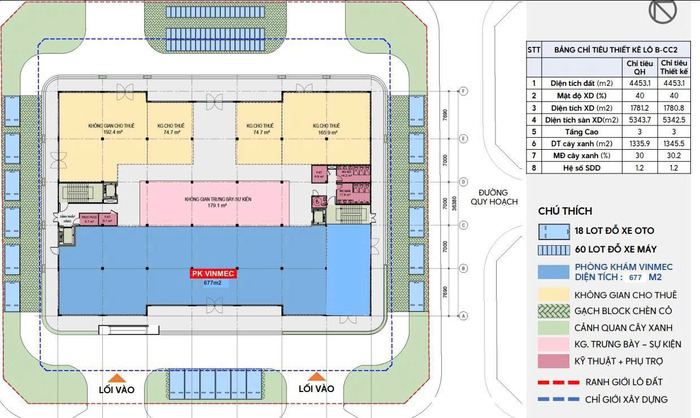 Quy mô Vinmec Vinhomes Đan Phượng