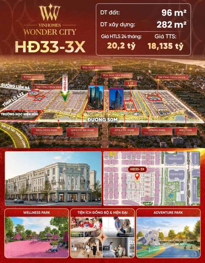 Hừng Đông 33 Vinhomes Wonder City Hừng Đông 33 Vinhomes Wonder City