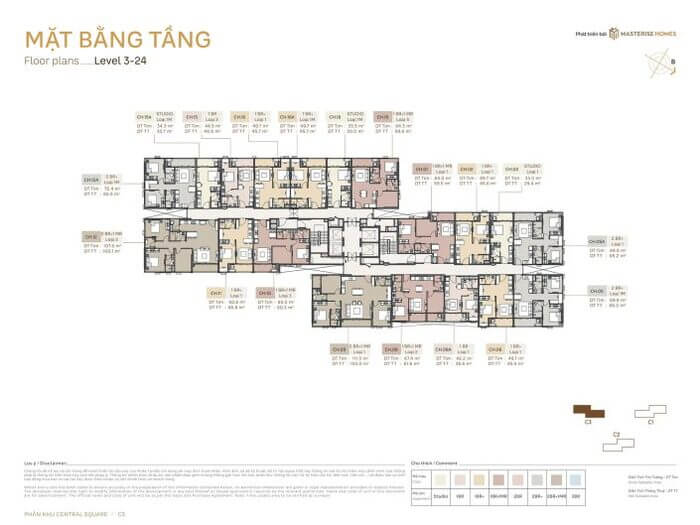 mặt bằng tầng C3 căn hộ Masteri Trinity Square mặt bằng tầng C3 căn hộ Masteri Trinity Square