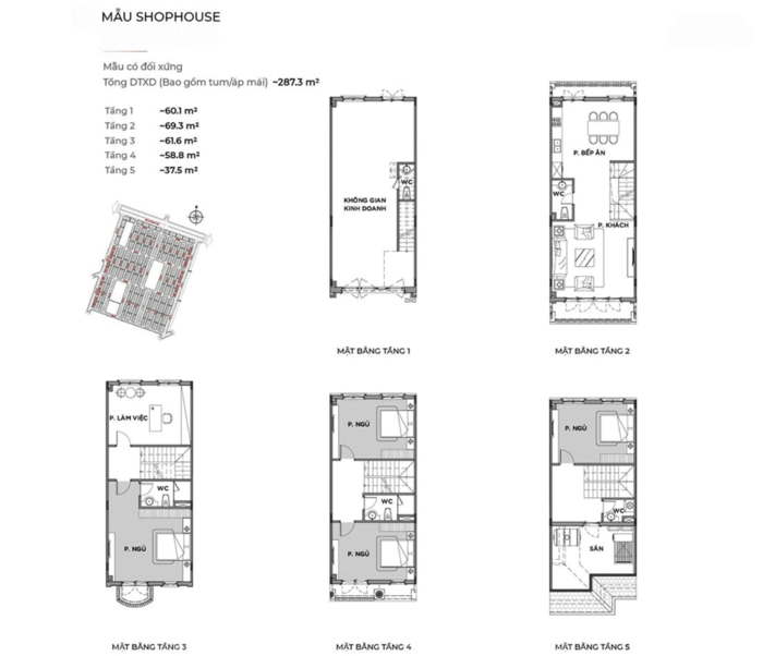 Mặt bằng shophouse Vinhomes Green City Long An Mặt bằng shophouse Vinhomes Green City Long An