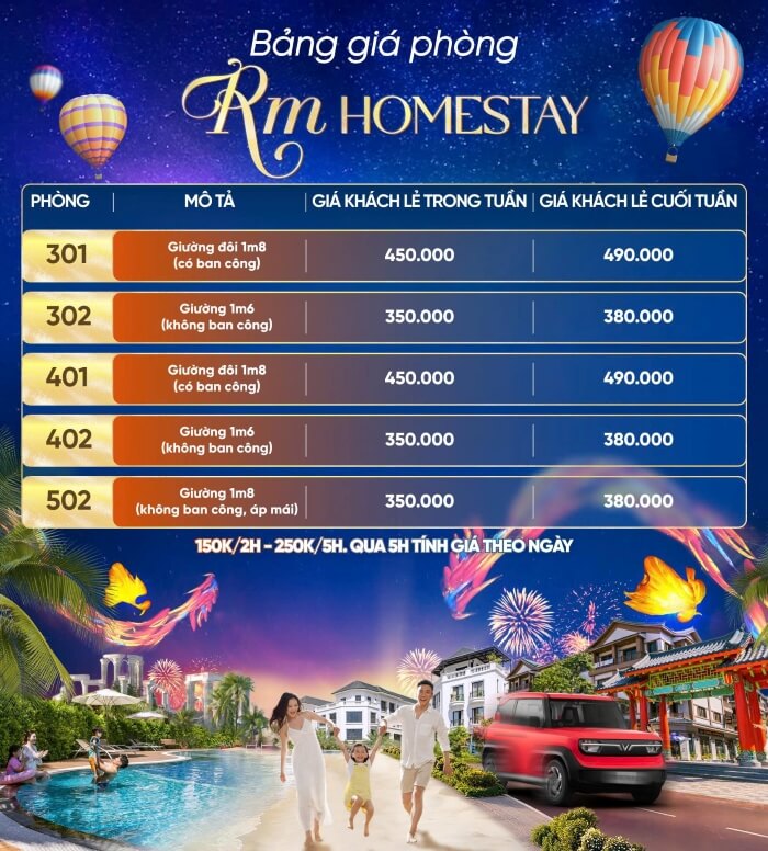 bảng giá thuê homestay vinhomes ocean park 2 bảng giá thuê homestay vinhomes ocean park 2