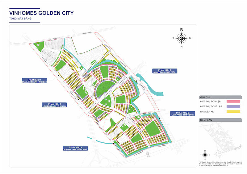 Dự án Vinhomes Golden City Dương Kinh: Mặt bằng & phân khu Dự án Vinhomes Golden City Dương Kinh: Mặt bằng & phân khu
