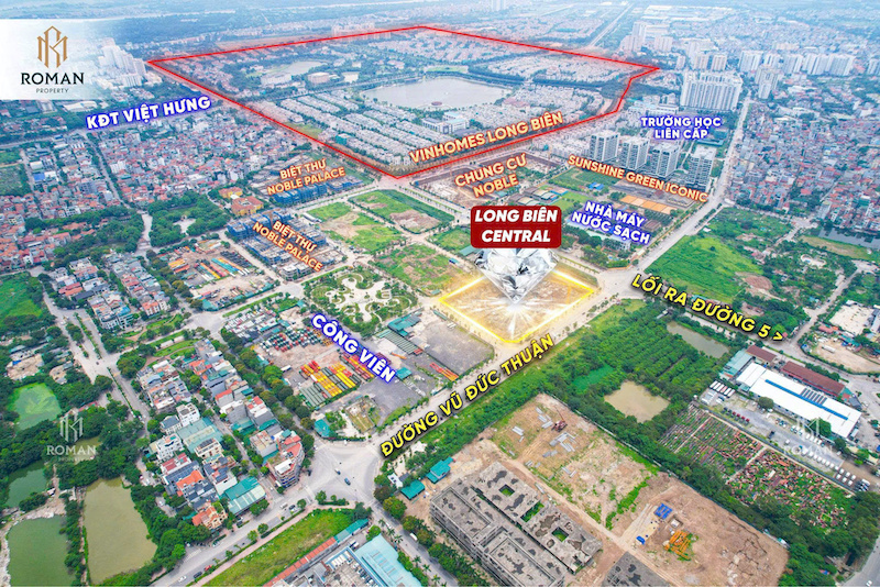 Vị trí dự án Taseco Long Biên: Trung tâm kết nối thuận tiện Vị trí dự án Taseco Long Biên: Trung tâm kết nối thuận tiện
