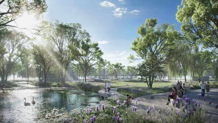 Tiện ích Alluvia City công viên ven sông Tiện ích Alluvia City công viên ven sông