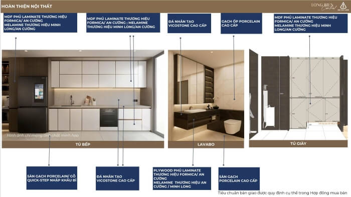 Tiêu chuẩn bàn giao dự án Long Biên Central Tiêu chuẩn bàn giao dự án Long Biên Central