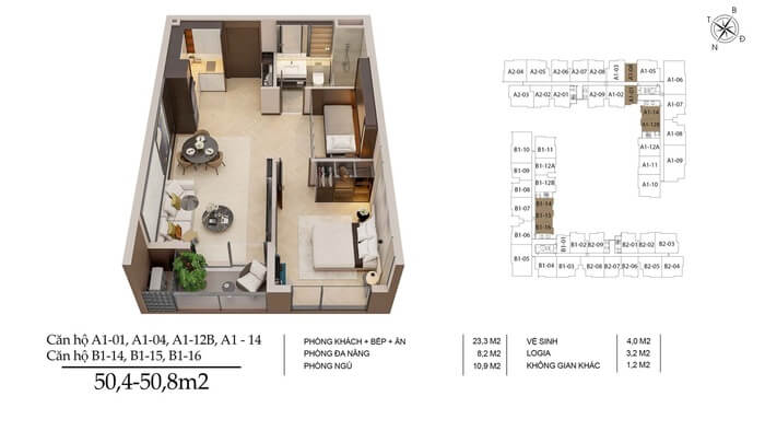 Long Biên Central Taseco 50m2 Long Biên Central Taseco 50m2