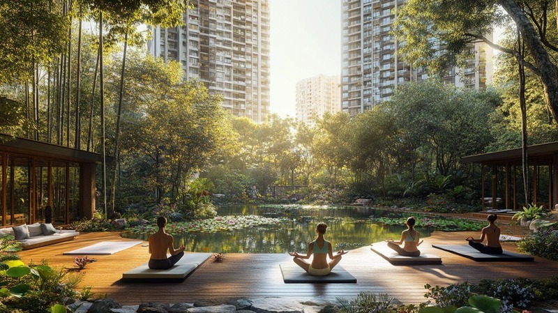 Vườn Ngũ Phúc Sun Feliza Suites Tổng quan vườn Ngũ Phúc Sun Feliza Suites