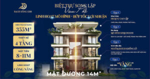 Biệt thự song lập view phố dự án Bạch Đằng 1288: Mô hình kinh doanh linh hoạt