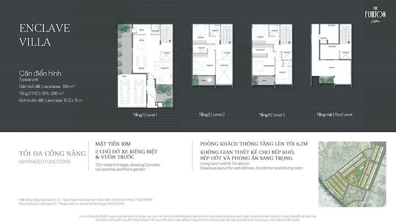 Bán Enclave Villa The Fullton Hưng Yên - Biệt thự tứ lập 4 tầng công năng Bán Enclave Villa The Fullton Hưng Yên - Biệt thự tứ lập 4 tầng công năng