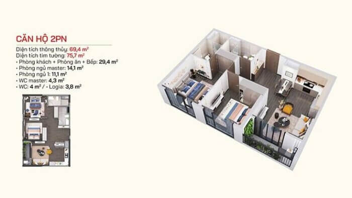 Layout 2pn Lumiere Bayfront Vinhomes Ocean Park Layout 2pn Lumiere Bayfront Vinhomes Ocean Park