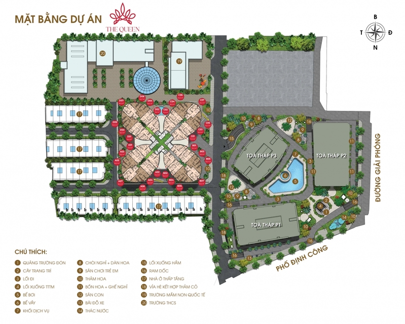 Mặt bằng The Queen 360 Giải Phóng Mặt bằng The Queen 360 Giải Phóng