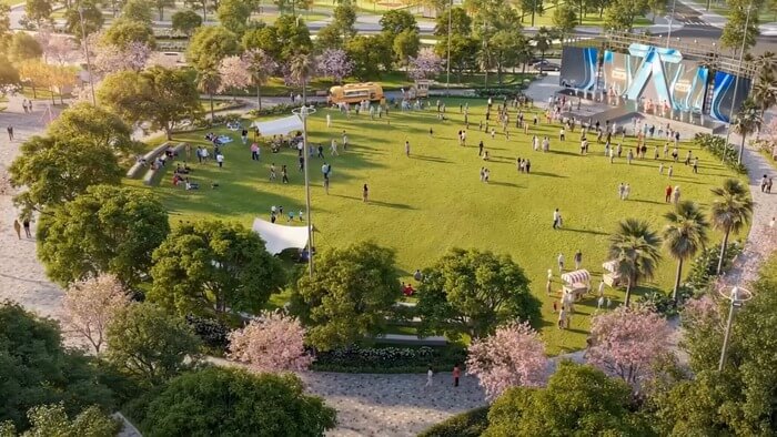 Phân khu A Vinhomes Green Paradise công viên Phân khu A Vinhomes Green Paradise công viên