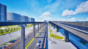 Đề xuất xây dựng tuyến tàu điện monorail hơn 80km dọc sông Hồng