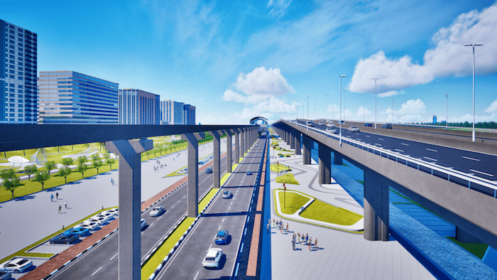 Đề xuất xây dựng tuyến tàu điện monorail hơn 80km dọc sông Hồng Đề xuất xây dựng tuyến tàu điện monorail hơn 80km dọc sông Hồng