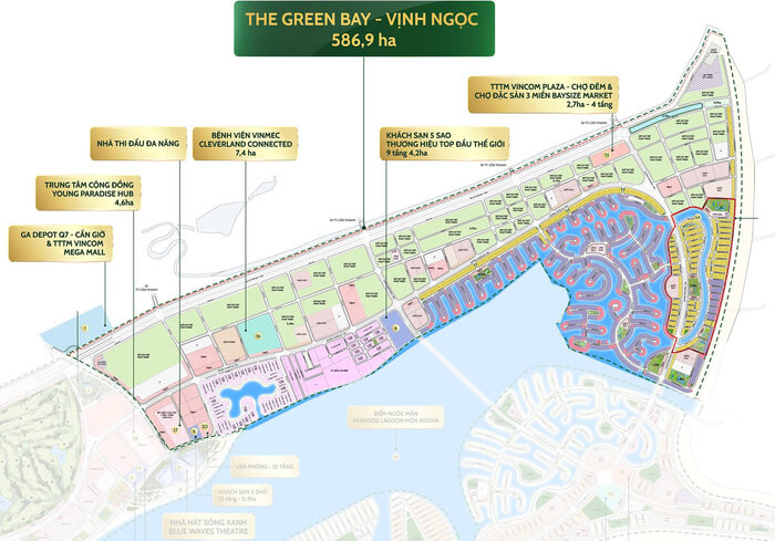 Phân khu The Green Bay Vinhomes Cần Giờ quy hoạch