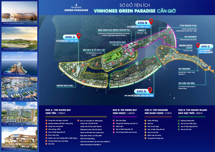 Phân khu The Green Bay Vinhomes Cần Giờ tiện ích