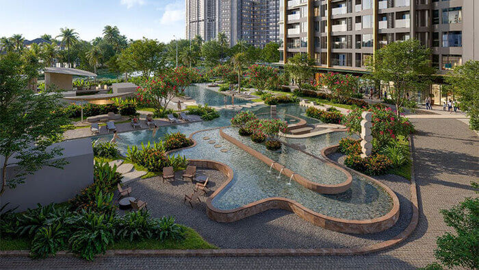 Tiểu cảnh thác nước Palma 2 tiện ích Lumiere Orient Pearl Ocean Park Tiểu cảnh thác nước Palma 2 tiện ích Lumiere Orient Pearl Ocean Park
